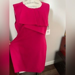 NWT Calvin Klein Sleeveless Lined Size 16 Pink Dress